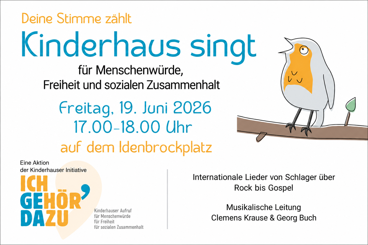 Kinderhaus singt quer