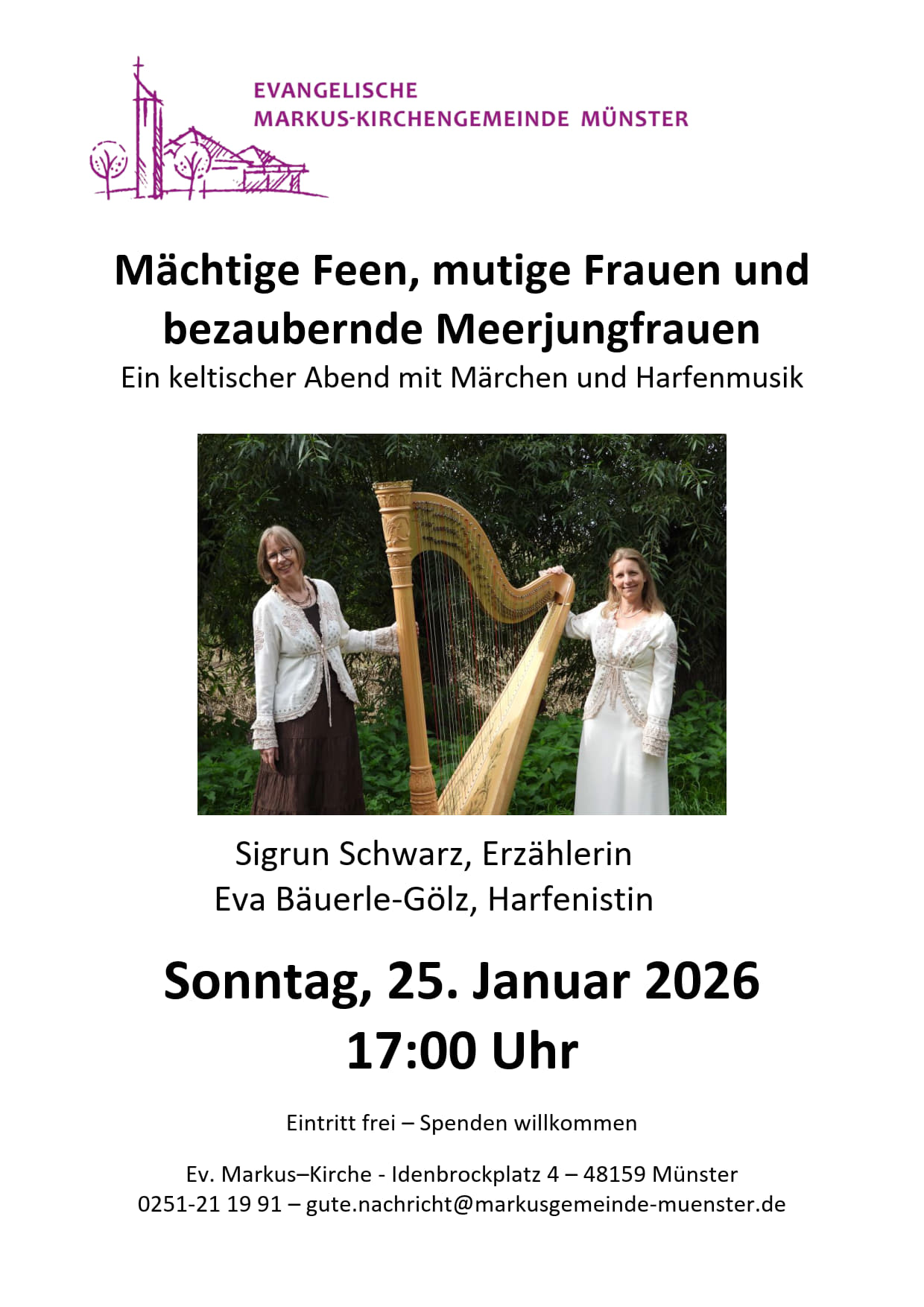 Konzert: Mächtige Feen, mutige Frauen und bezaubernde Meerjungfrauen