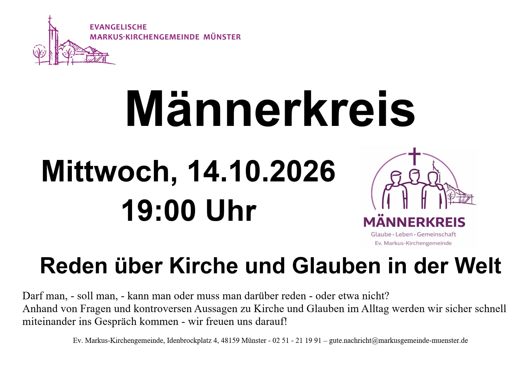 Männerkreis 14.10.2026